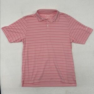 Columbia Golf Polo Pink Stripes Men’s Medium
